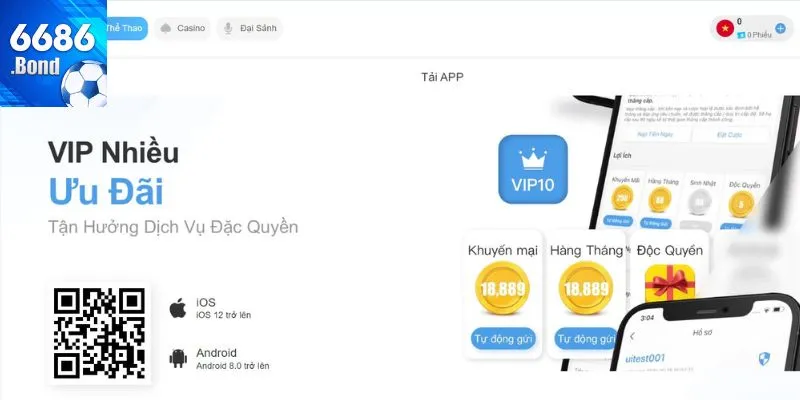 Hướng dẫn tải app 6686 cho hệ điều hành iOS và Android